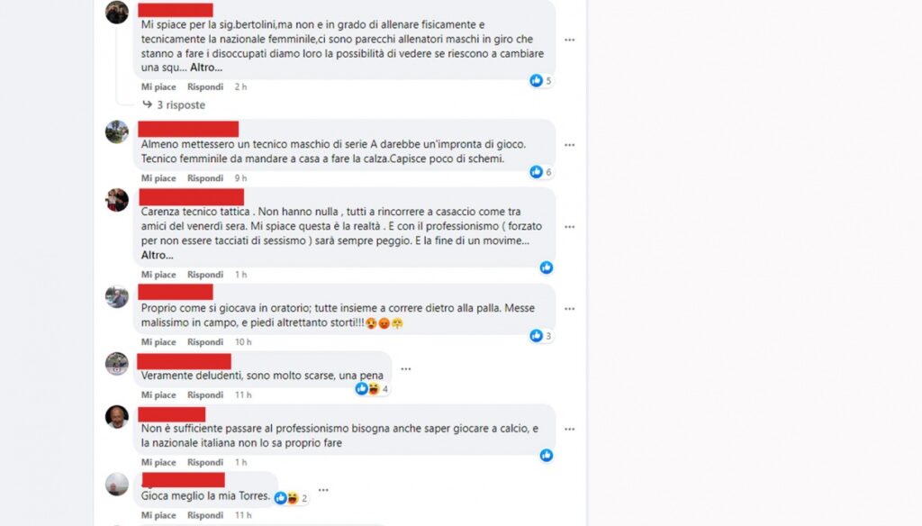 Milena Bertolini se moque des médias sur les réseaux sociaux.