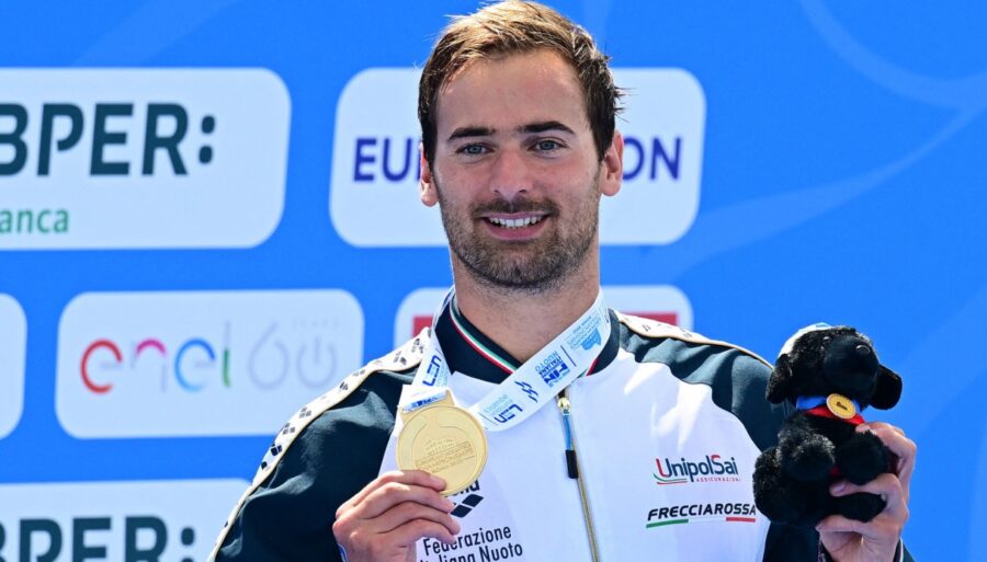 Championnats d’Europe de natation, le relais mixte 4×1250 en eau libre remporte l’or