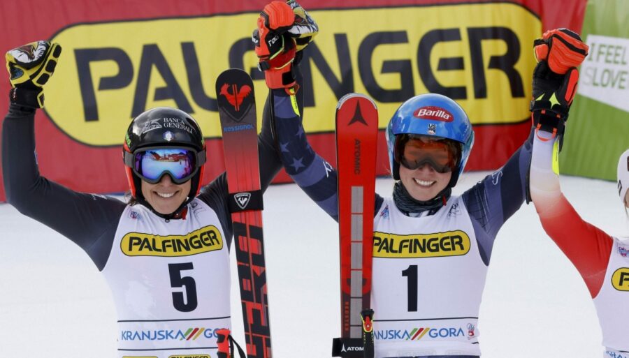 Mikaela Shiffrin rejoint Lindsey Vonn. Federica Brignone célèbre également