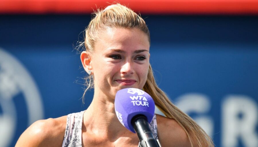 Camila Giorgi célèbre sa semaine fantastique