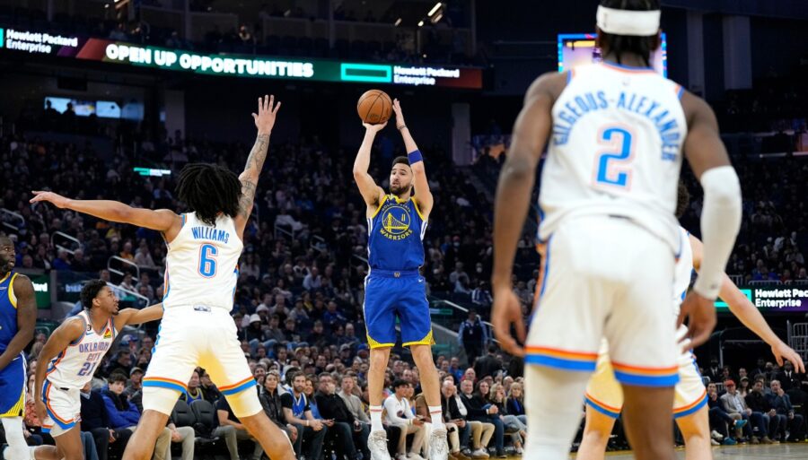 NBA, Klay Thompson bombarde de trois balles : les Warriors se débrouillent sans Steph Curry