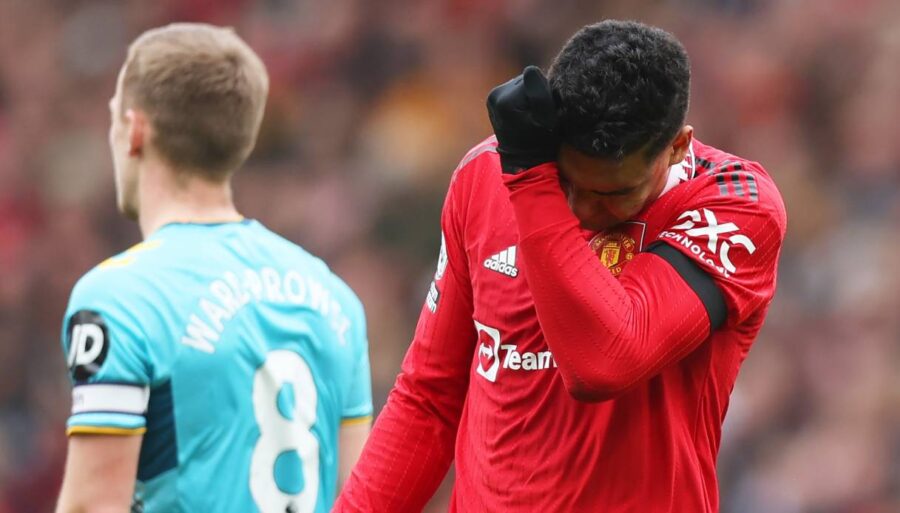 Casemiro en pièces détachées après son expulsion