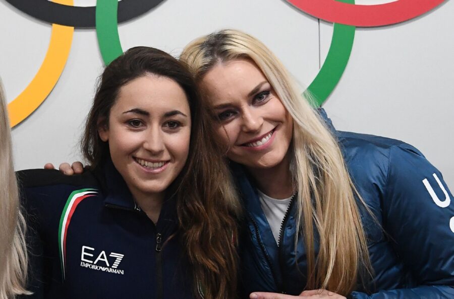 Sofia Goggia, un accueil spécial de Lindsey Vonn arrive