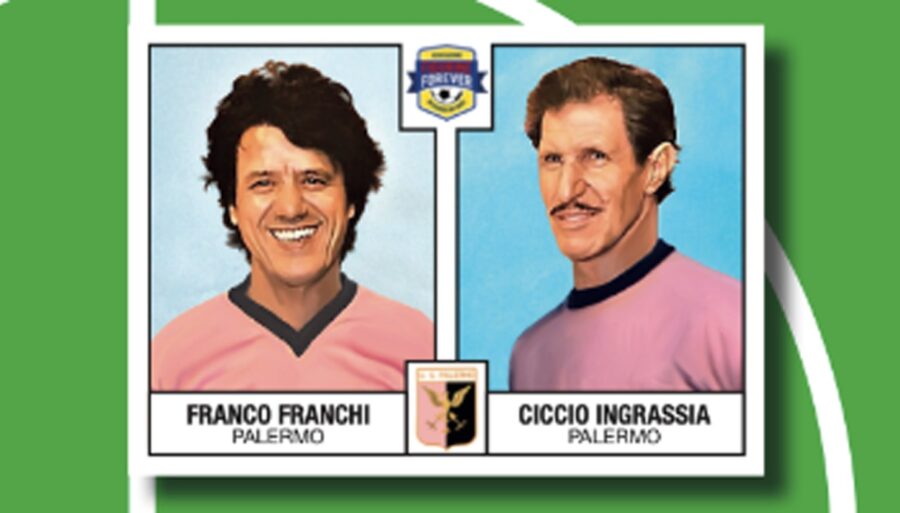 Franco Franchi et Ciccio Ingrassia deviennent un autocollant de solidarité