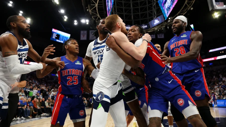 NBA : Minnesota-Detroit se termine par une bagarre : cinq joueurs expulsés