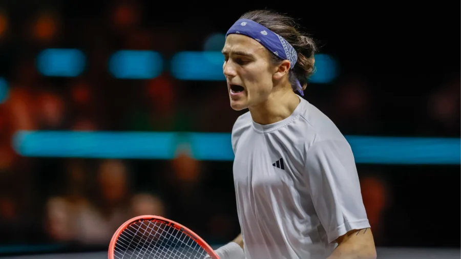 Mattia Bellucci en quart de finale à Marrakech