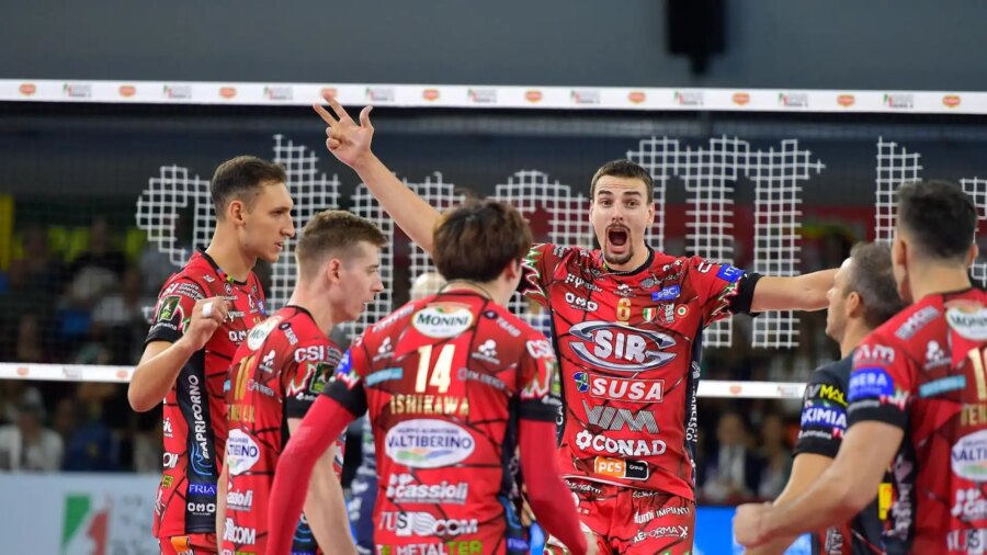 Demi-finales des éliminatoires, Pérouse double Civitanova