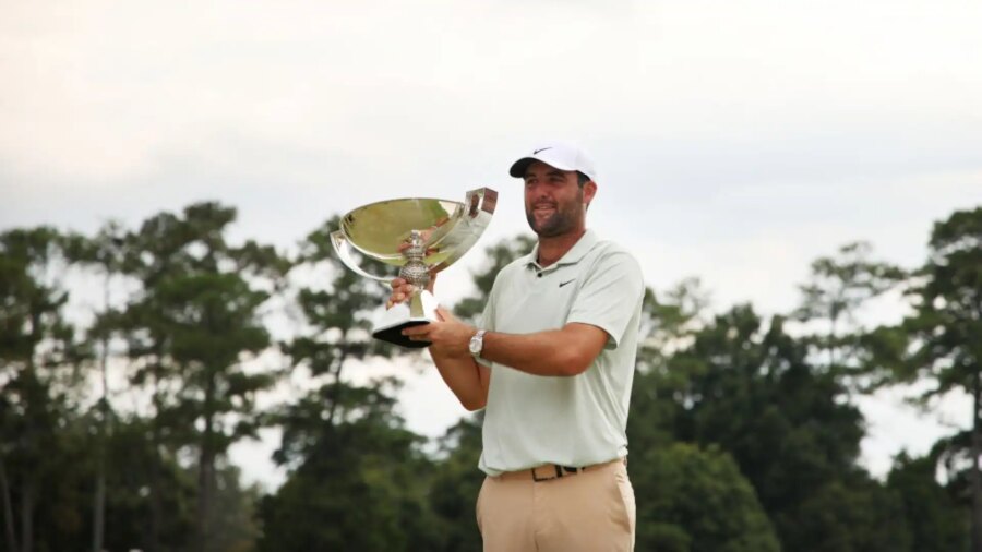 Scottie Scheffler établit un record au Championnat de la PGA, troisième Majeur en carrière