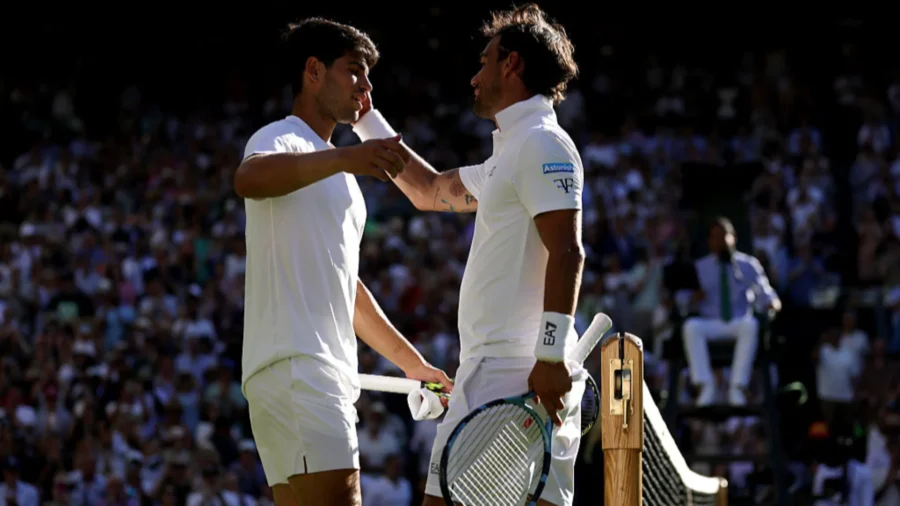Fabio Fognini passe près, Carlos Alcaraz est sauvé dans le cinquième set