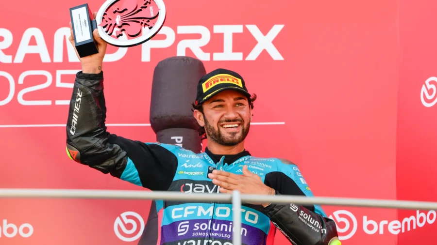 Moto3, Dennis Foggia revient sur le podium et s’émeut