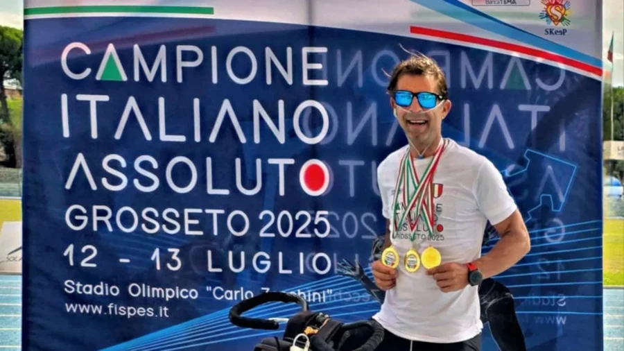 Carlo Calcagni, triplé d’or aux championnats italiens absolus