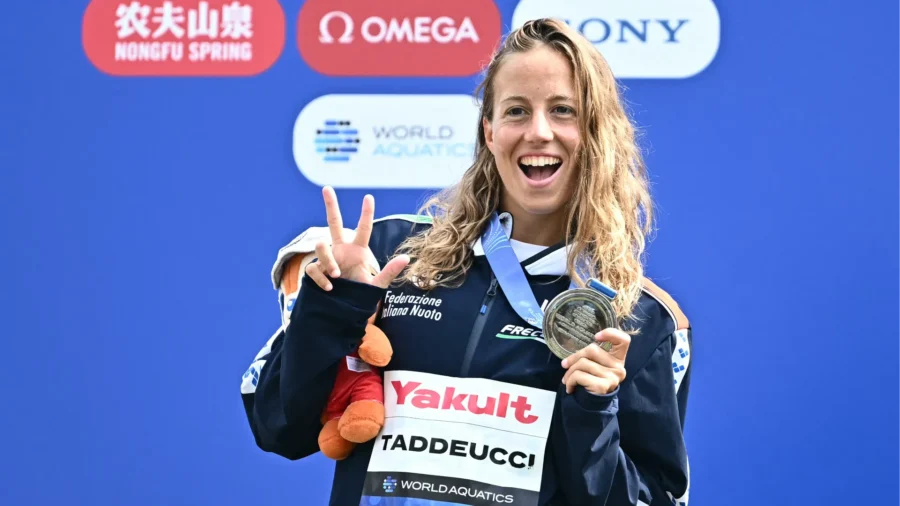 Championnats du monde de natation de fond, trio de médailles d’argent pour Ginevra Taddeucci. Gregorio Paltrinieri moqué