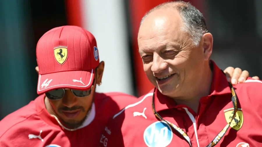 Ferrari, Lewis Hamilton est avec Frédéric Vasseur