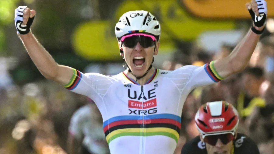 Tour : Tadej Pogacar atteint les 100 ans à Rouen, Van der Poel reste en jaune de justesse