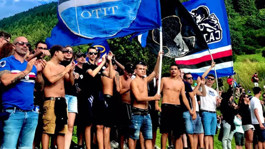 Le triplé de la Sampdoria devant ses supporters