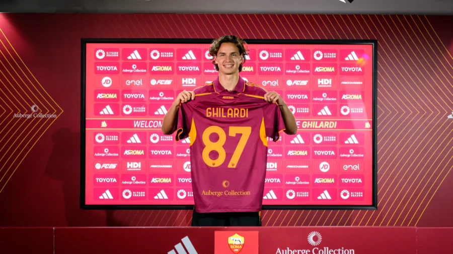 Roma, Daniele Ghilardi se présente et envoie un message aux supporters