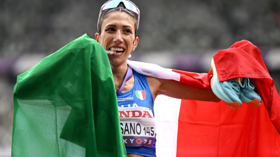 Championnats du monde d’athlétisme, première joie italienne : Antonella Palmisano en argent dans la marche de 35 km