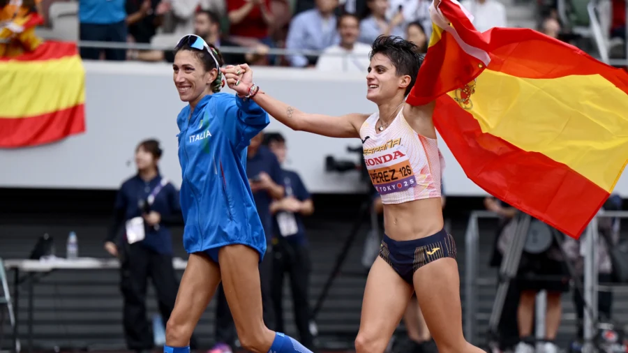 Antonella Palmisano abandonne dans la marche de 20 km : le beau geste de la gagnante Maria Perez