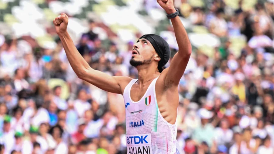 Iliass Aouani, bronze valant or au marathon des Championnats du monde de Tokyo