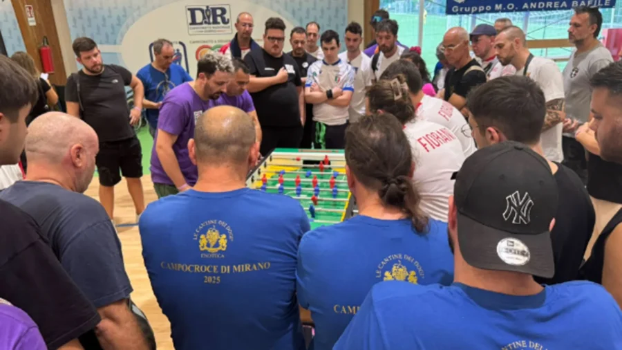 Grandes émotions pour le championnat par équipe italien de football de table paralympique