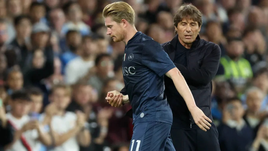 Naples : Kevin De Bruyne controversé, Antonio Conte réplique sèchement