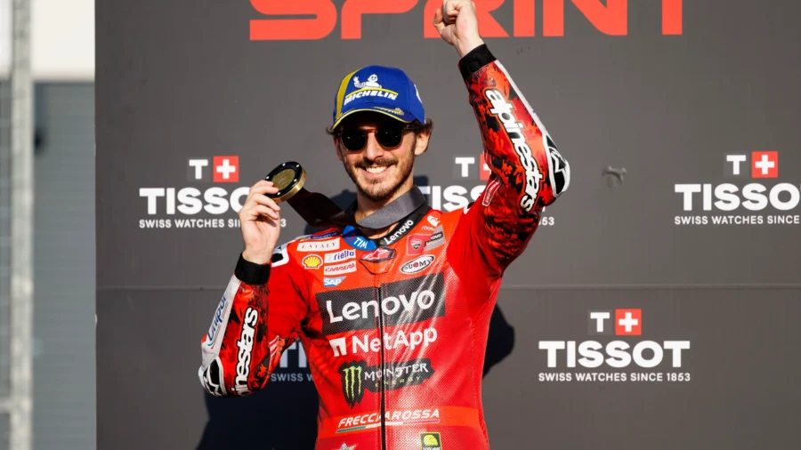 MotoGp, Ducati : Pecco Bagnaia enlève un caillou de sa chaussure