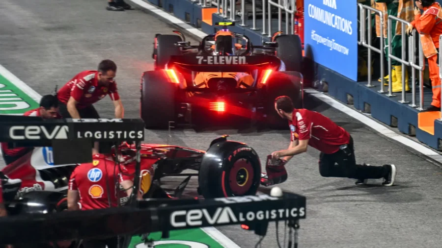 Ferrari, désastre de la FP2 à Singapour : Charles Leclerc contre Lando Norris dans les stands