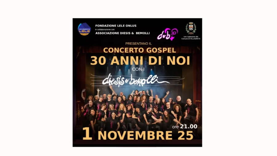 Diesis et Bemolli Gospel Choir et la Fondazione LELE Onlus s’associent pour un grand concert-événement