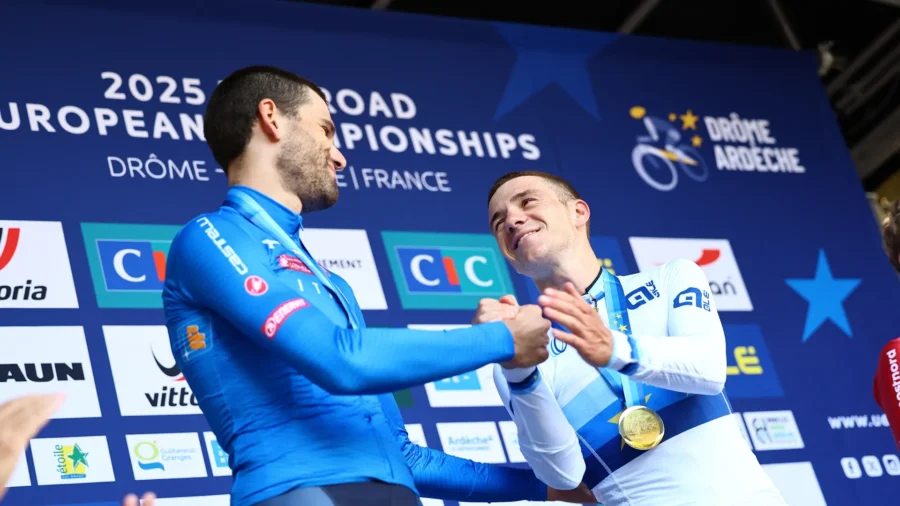 Championnats d’Europe, Filippo Ganna médaille d’argent au contre-la-montre derrière Remco Evenepoel
