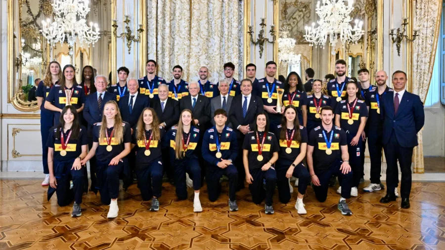 Italvolley, célébration mondiale avec le président Sergio Mattarella