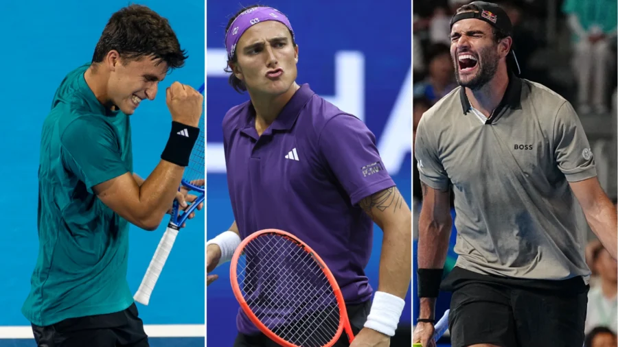 Masters 1000 de Shanghai : Luca Nardi et Mattia Bellucci sourient, Matteo Berrettini ne sourit pas