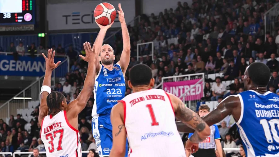 Brescia et Virtus Bologna restent en tête, Milan, Venise et Tortona suivent le rythme