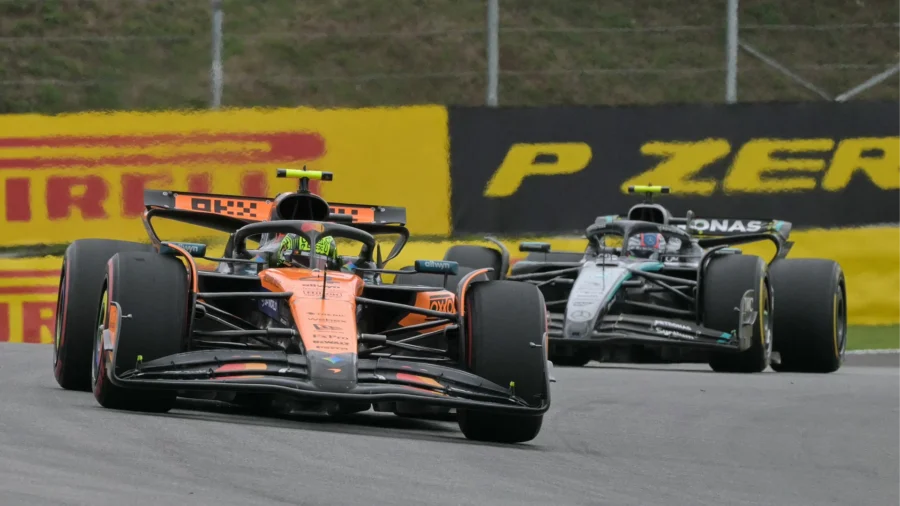 F1, Sprint Interlagos : Lando Norris sourit, Kimi Antonelli excellent deuxième. Ferrari anonyme