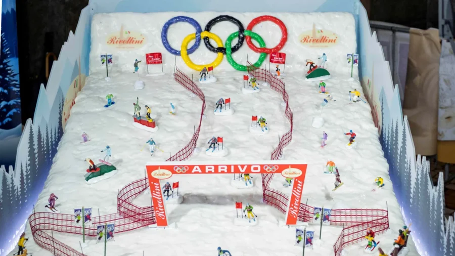 Un nougat géant en l’honneur des Jeux olympiques de Milan Cortina